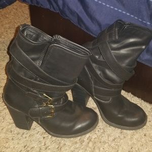 Black belted Boots